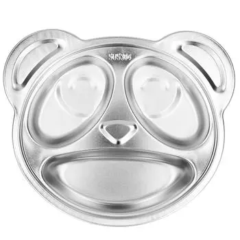 304 нержавеющая сталь панда детская тарелка столовая посуда для дома детский сад школа