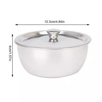 304 Нержавеющая сталь паровая миска для яиц с крышками кухонная утварь фруктовый салат десерт суп миска пищевой контейнер миска для рисовой лапши L