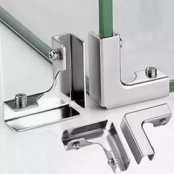 304 нержавеющая сталь прямоугольный паз Т-образный L-образный зажим для стекла зажим для крепления керамической плитки зажим для укрепления аквариума