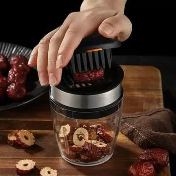 304 Нержавеющая сталь Резак для ююбы Утолщенный пресс-типа Фрукторезка Многоцелевой кухонный инструмент