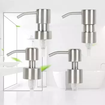304 Нержавеющая сталь Ручной дозатор жидкости Насадка для ванной Пена для кухни Мыло Продукты Шампунь Аксессуары для ванной комнаты