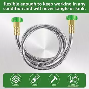 304 Нержавеющая сталь Садовые шланги Кран Гибкая труба Водяной шланг 3 фута 5 футов с гнездовым соединителем others