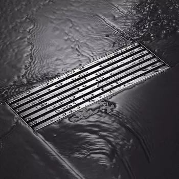 304 Нержавеющая сталь Слив для пола Матовая полоса Прямоугольный Анти-запах Самогерметизирующийся Душ Ванная Комната Длинный Линейный Слив Для Пола