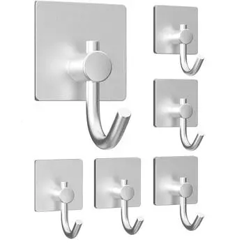 304 нержавеющая сталь устойчивая к ржавчине самоклеящаяся крючок прочные настенные дверные крючки для ванной комнаты кухни липкая вешалка для полотенец держатель для хранения