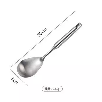 304 Stainless Steel Cooking Spatula Shovel Colander Rice Soup Spoon Thickened Anti-scald Kitchenware Cookware Accessories