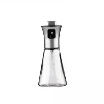 304 Stainless Steel Glass Oil Spray Bottle Large Capacity Pressurized Spray for Kitchen, BBQ, Grilling BPA Free, Triangular Design, Perfect for Olive Primary Color