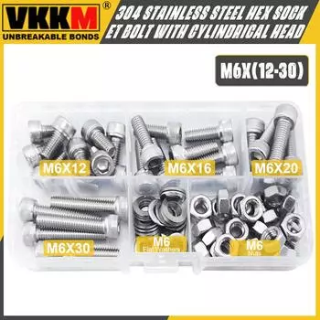 304 stainless steel Hex socket bolt with cylindrical head