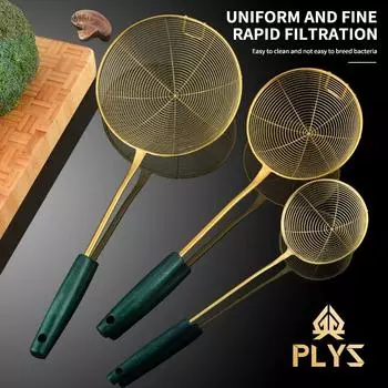 304 stainless steel household Lo mian dumplings strainer hot pot fried sieve kitchen strainer