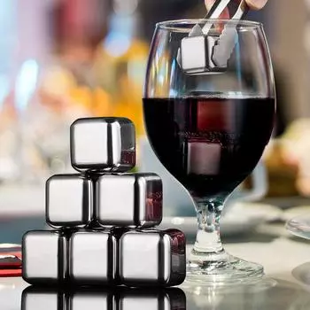 Кубики льда из нержавеющей стали 304, набор для льда, виски, охлажденного пива, винного тартара, бара, YSH