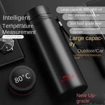 Термокружка большой емкости из нержавеющей стали 304 для мужчин и женщин, переносная кружка для делового использования на открытом воздухе, подарочная кружка для воды с надписью 600ML