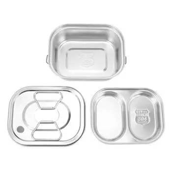 304 Stainless Steel Lunch Box with Lid Leakproof Large Capacity Insulated Lunch Container for L