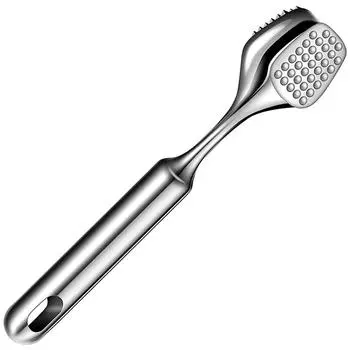 304 Stainless Steel Meat Tenderizer Hammer Mallet, Heavy-Duty Chicken Meat Pounder with Non-Slip Grip Handle - Kitchen Tools