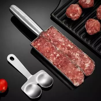 304 Stainless Steel Meatball Scoop Maker Mold for Fish Beef Easy-Release Non-Stick Rice Ball Dumplings Maker DIY Kitchen Tools