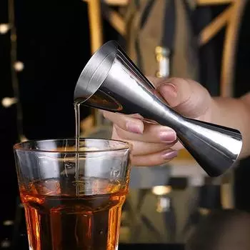 304 stainless steel ounce glass wine measuring instrument integrated double-head measuring glass cocktail mixing cup