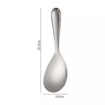304 Stainless Steel Rice Spoon Thicken Short Handle Large Capacity Soup Spoon Silver Golden Buffet Serving Cutlery Cooking Tools