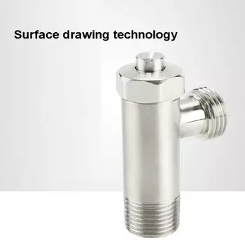 304 Stainless Steel Water Inlet Valve Hardware with Filter Switch Fitting Convenient Durable Faucet Adapter Bathroom