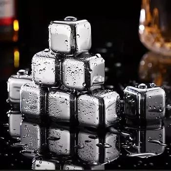 304 Stainless Steel Whiskey Stones Ice Cubes Magic Vodka Wine beer Cooler Bar Whisky Chiller Tool Reusable Chilling Stones