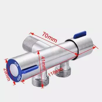 304 Toilet Companion Многофункциональный угловой клапан Один в Два Выхода Водонагреватель Распределитель воды двойного назначения