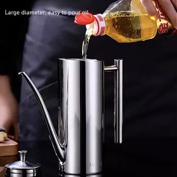 304Нержавеющая стальная банка для масла, уксуса, сока, дозатор, приправа, блендер, горшок для масла, герметичный, пыленепроницаемый контейнер для хранения, кухонный инструмент