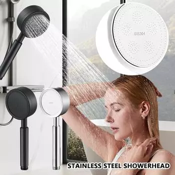 304Stained Steel Душевая головка Фильтр Душевая головка Ванная комната Тропический Душевая головка Домашний Ручной Душ One Size белый