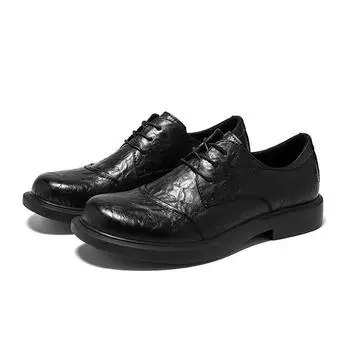 3051 Dress leather shoes men s British new leather casual one-pedal men s shoes business wedding groom shoes 38 - Male Size