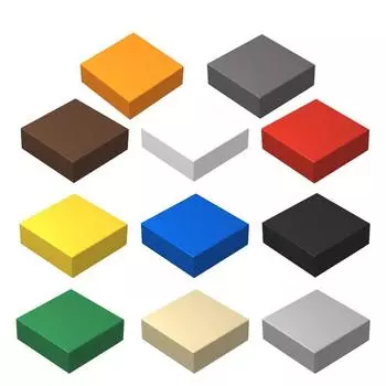 3070 аксессуары 1x1 световая панель 20 шт./компл. плоская плитка сборные детали строительные блоки детские подарки развивающие игрушки аксессуар