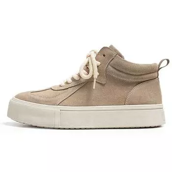 3077 рабочие мужские туфли осень-зима ретро британский уличный стиль высокие кеды из коровьей кожи трендовая универсальная повседневная обувь 38-Size is too large