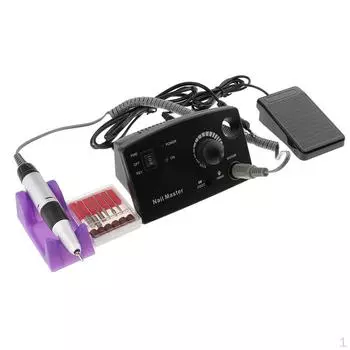 30 000 об/мин маникюр педикюр электрическая дрель для ногтей пилка для ногтей акриловые инструменты набор насадок для машинки низкий чёрный