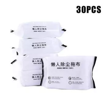 30/100 шт. Бумага для удаления пыли Одноразовая бытовая ткань для удаления пыли Электростатическая насадка для швабры Принадлежности для чистки пола из напольной плитки 30PCS