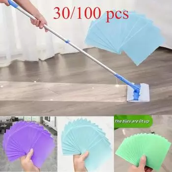 30/100 шт. универсальные салфетки для чистки пола — дезинфицирующее средство, ароматический аромат — легкая очистка плиточных и паркетных полов 30Pcs синий