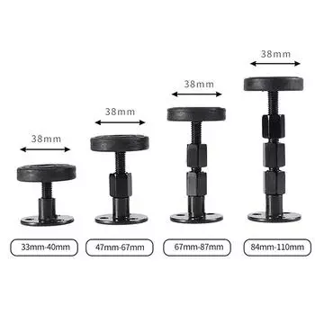 30-110 мм черный металлический регулируемый каркас кровати с резьбой, инструмент для защиты от сотрясений, прикроватный фиксатор для защиты от сотрясений 30-40mm