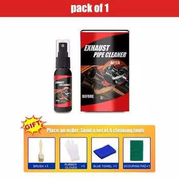 30/120 мл комплект для очистки выхлопных труб автомобиля, многоцелевой спрей для удаления ржавчины с металлических труб, средство для удаления ржавчины, обслуживание автомобиля, мотоцикла
