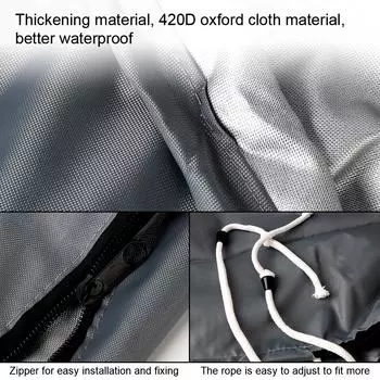 30-150 л.с. солнцезащитный козырек от царапин для лодки, серый, полный чехол для подвесного двигателя, 420D, прочные водонепроницаемые чехлы для моторов