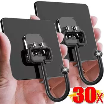 30/1 шт. самоклеящиеся крючки многоцелевые дверные настенные крючки для хранения на кухне в ванной комнате прочные липкие крючки держатели для полотенец и пальто