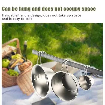 30/200/400 мл 304 нержавеющая сталь Sierra Cup Уличная посуда для кемпинга и пикников штабелируемая подвесная суповая миска 30ml