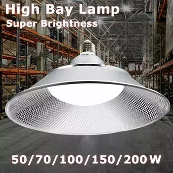 30/200 Вт суперяркий светодиодный светильник High Bay Threeproof Workshop Industrial Light 30W-with tray серебряный