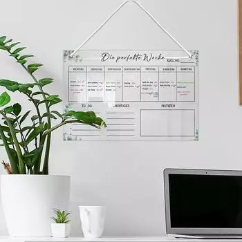 30*20 см Холодильник Акриловая Доска Для Объявлений С Ручками Прозрачный Чистый Холодильник Еженедельный Планировщик Белая Доска Кухня Меню Записи