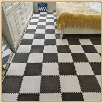 30*30 см ковер спальня полноценный двухъярусный номер плюшевый прикроватный плед бытовой гостиная пенный напольный коврик одеяло сшивание 1pc