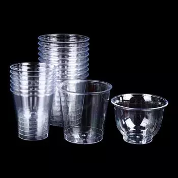 30/36/50 шт., мини-прозрачные пластиковые рюмки, желейные чашки, пластиковые стаканы 50ml 50pcs