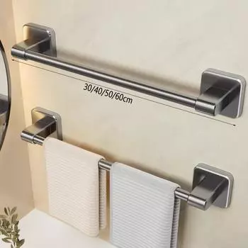 30/40/50/60 см вешалка для полотенец для ванной комнаты без гвоздей вешалка для полотенец серо-белая настенная вешалка для полотенец для кухни вешалка для крышек для кастрюль полки для обуви