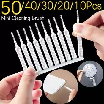 30/40/50 шт. мини-щетка для чистки мобильного телефона, компьютера, динамика, очиститель для удаления пыли, набор инструментов для телефонов, пылезащитная щетка для чистки 30pcs