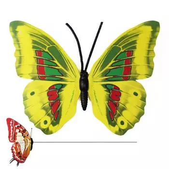 30/40/50 см имитация колышка для бабочки ПВХ реалистичные колышки для бабочек яркие бабочки со стержнем 40cm(stake)