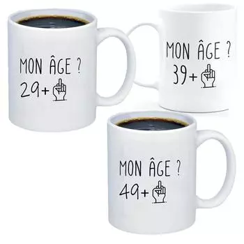 30 40 50 Years Funny Birthday Gift Mug Thirty Forty Fifty Years Old Men Women Humor Original Gift Dropshipping Ceramic Cups Cup 301-400ml