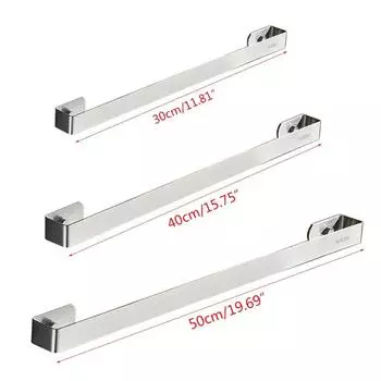 30/40/50cm Stainless Steel Wall Mounted Toilet Towel Rack Holder Bath Towel Bar Hanger Shelf Organizer Bathroom Accessories