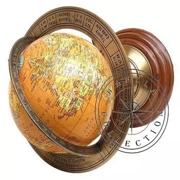 30,48 см Карта мира в античном глобусе, астролябия, армиллярная сфера, морской декор стола