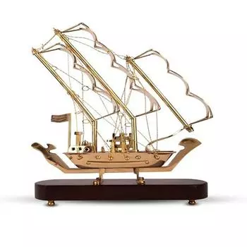 30,48 см корабль латунная лодка домашний декор декоративный экспонат латунный корабль