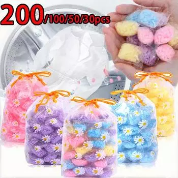 30/50/100/200 шт., бусины для аромата свежей розы и лаванды, мягкий диффузор для одежды, парфюмерные бусины для стирки, усилитель аромата для чистой одежды при стирке Mix 30pcs