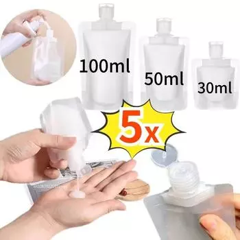 30/50/100 мл многоразовые упаковочные пакеты, предметы первой необходимости для путешествий, лосьон, косметика, шампунь, гель для душа, портативные сумки, бутылки для жидкости для макияжа 30ML -2PCS