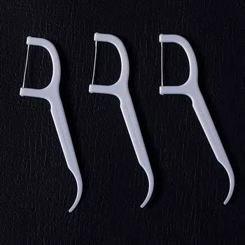 30/50/100 шт. Белые зубные нити-палочки для чистки зубов