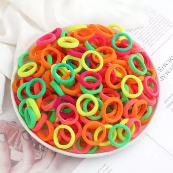 30/50/100 шт. Разноцветные маленькие резинки для волос 3 см Эластичная резинка для волос для девочек, малышей, детей, повязка на голову, аксессуары для волос, подарок, скранчи 30PCS